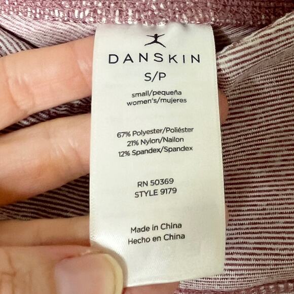 Danskin Women's Active Leggings S High Waist Space Dye Purple Ankle Athletic - Picture 7 of 8
